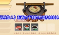 《纵横旅人》五香肉干制作方法及材料来源